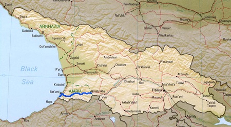 карта із маршрутною стрічкою