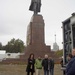 This is us with Mr Lenin. Taken in the afternoon, at sound-check time ... just behind the huge outdo