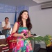 Лариса Денисенко - встигла на прес-конференцію якраз на отримання нагороди