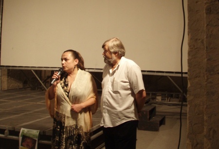 16-the writer Serhij Ivanyuk and the moderator Kseniya Sladkevych