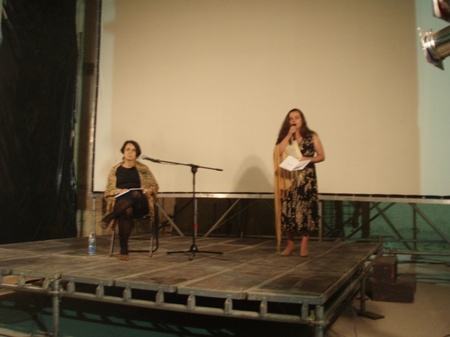 8-the writer Eugenia Kononenko, the moderator Kseniya Sladkevych