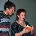 Костилєва Наталья читає слем поезію на Першому фестивалі слем-поезії, організованому журналом "Стіна