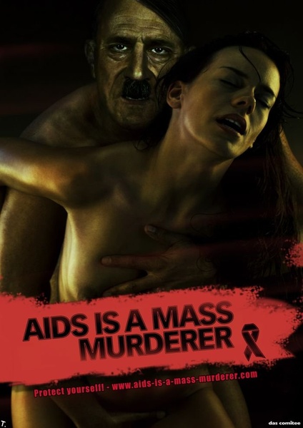 Соціальна реклама проти СНІДу. Гітлер - масовий вбивця