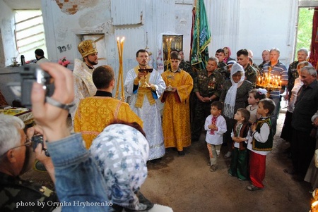 Святкування відновлення храму в Радьківці