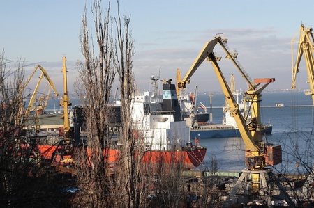 Панорама з Бельведеру на одеський порт