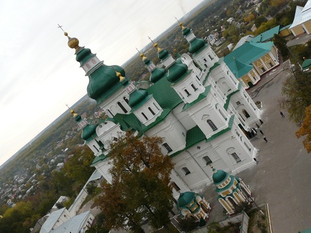 Троїцький Собор X-XVIII ст. з верхівки дзвіниці (Чернігів)