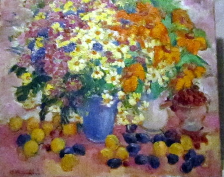 Квіти і фрукти, п.о., 60x70, 2007р.