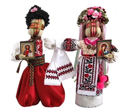Весільна лялька Нерозлучники (вид спереду) / Свадебная кукла Неразлучники (вид спереди)