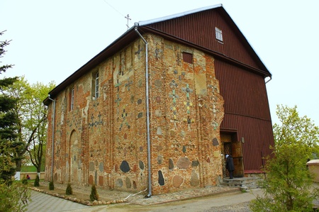 Гродна. Коложска (Борисоглібська) церква. Стіна XII ст