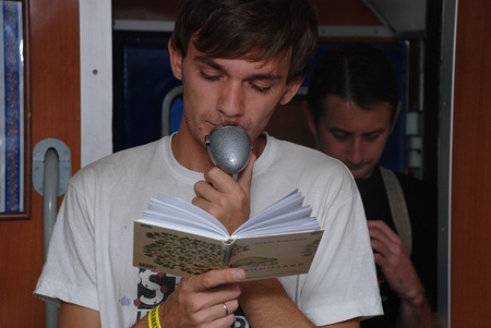 Літературні читання в потязі дитячої залізниці (Павло Коробчук)