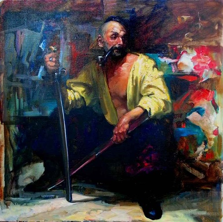 AKulakov Cossac oil canvas 60x60 2014