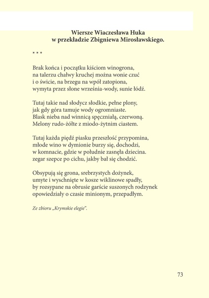 В'ячеслав Гук, "Кримські елегії", переклади польською. 