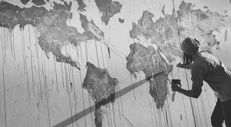 Карта Світу, художник Віталій Дмитрук