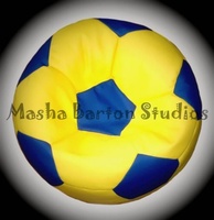 Кресло Мяч "желто-синий"
